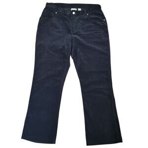 Chico’s Black Velvet Pants Women’s Sz 1.5 (M/L) Bootcut High Rise Regular EUC